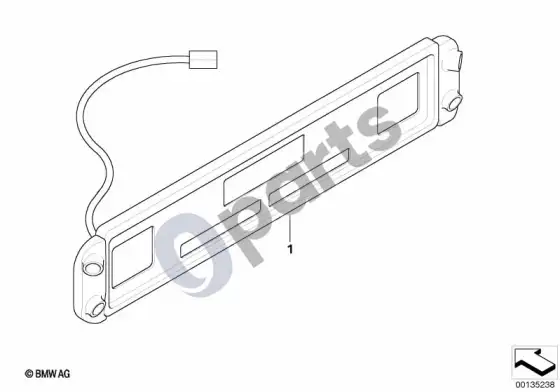 BMW Z4 E85 E86 PDC II papildomo montavimo komplektas – schema