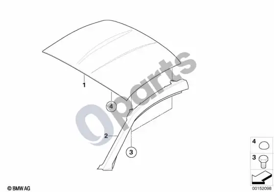 BMW Z4 E85 E86 stogas – schema