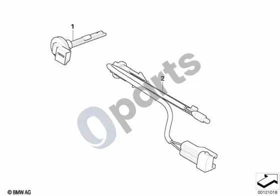 BMW Z4 E85 E86 temperatūros jutiklis – schema