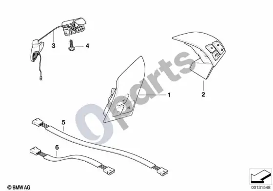 BMW Z4 E85 E86 vairo elektroninis valdymas – schema