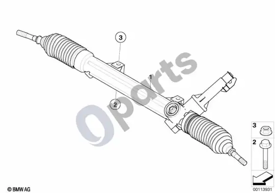 BMW Z4 E85 E86 vairo mechanizmas – schema