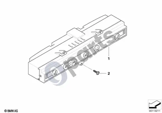 BMW Z4 E85 E86 jungiklių blokas, centrinė konsolė; 2004.10 - ... (Z4 E85 z42.0i) – schema