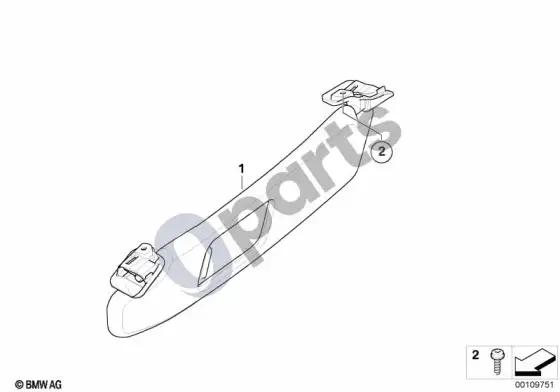 BMW Z4 E85 E86 saulės skydeliai (Z4 E85 z42.0i) – schema