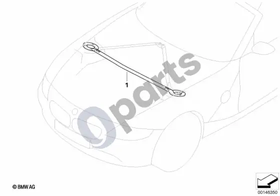BMW Z4 E85 E86 statramsčių skersinė jungtis (Z4 E85 z42.0i) – schema