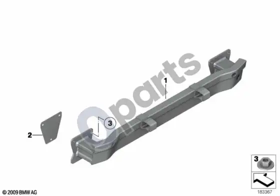 BMW Z4 E89 galinis laikiklis – schema