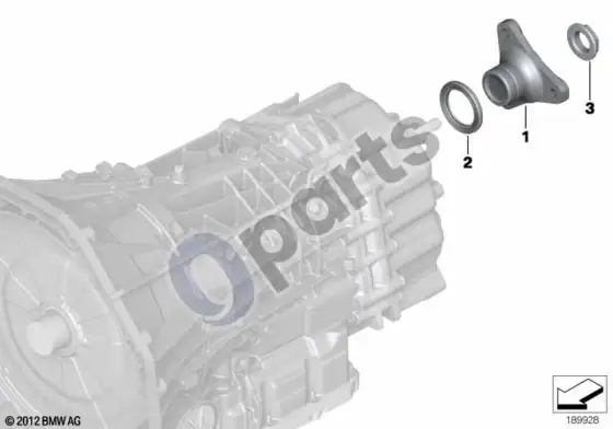 BMW Z4 E89 GS7D36SG išėjimo flanšas – schema