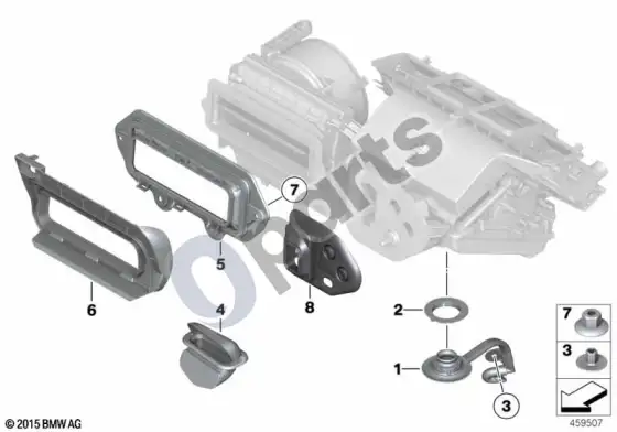 BMW Z4 E89 papildomos dalys, šildytuvas/oro kondicionierius – schema