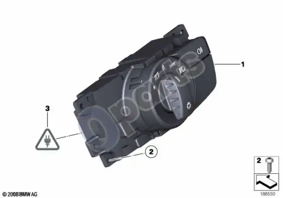 BMW Z4 E89 žibintų valdymo blokas – schema