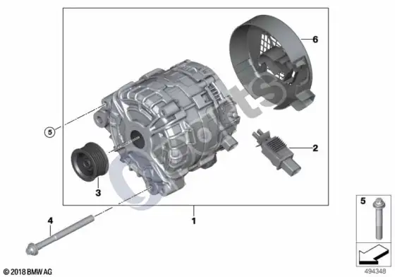 BMW Z4 G29 generatorius – schema