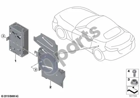 BMW Z4 G29 stiprintuvas / laikiklis – schema