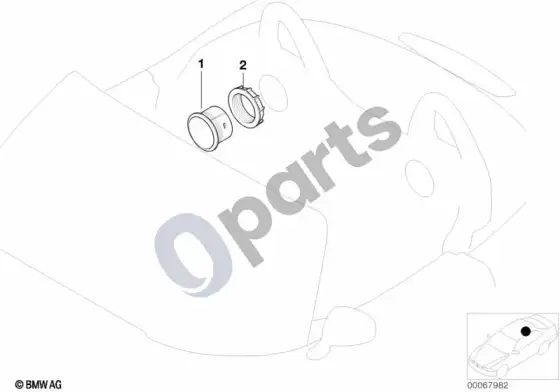 BMW Z8 E52 galinis garsiakalbis – schema