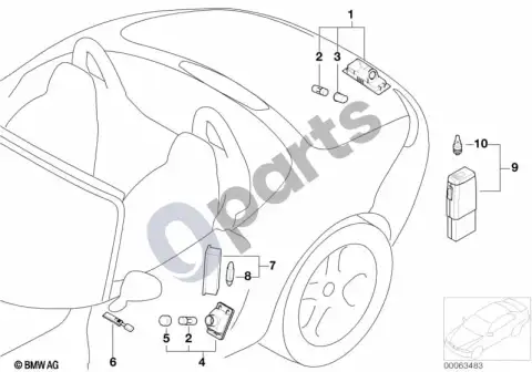 Lemputė BMW 63217167019