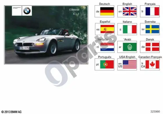 BMW Z8 E52 savininko vadovas E52 – schema
