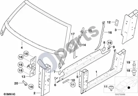 Lango rėmas BMW 41327006290