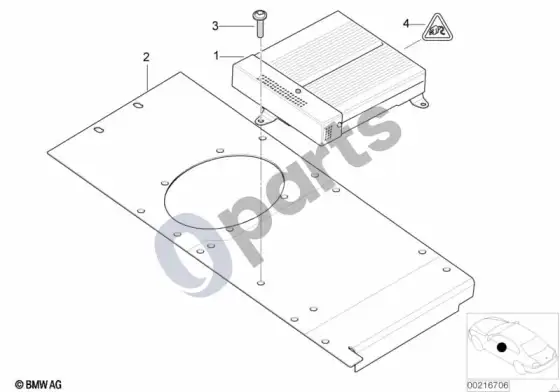 BMW Z8 E52 stiprintuvas – schema