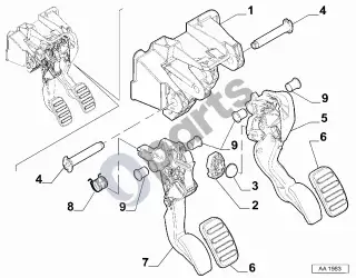 Fiat 500 (2007–) Vairo trauklė – schema