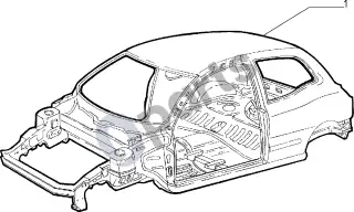 Fiat Bravo (2007–2014) Apdirbtas korpusas – schema