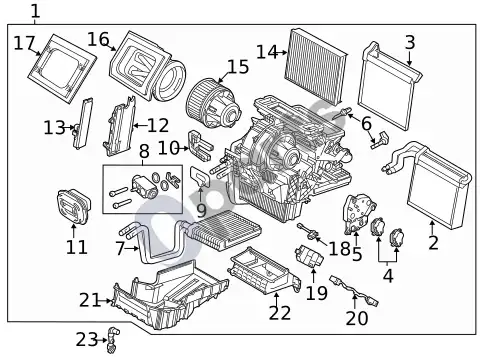 Ford Focus jutikliai – schema