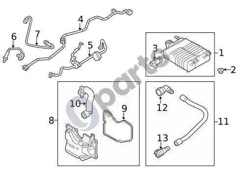 Ford Focus jutikliai (1) – schema