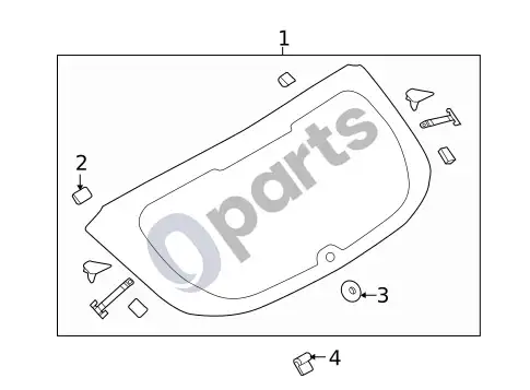 Ford Focus įvorės – schema