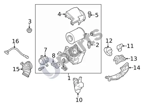 Ford Focus filtrai (1) – schema