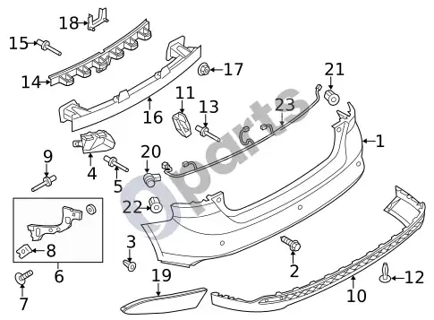Ford Focus laidai, kabeliai ir susiję komponentai (1) – schema