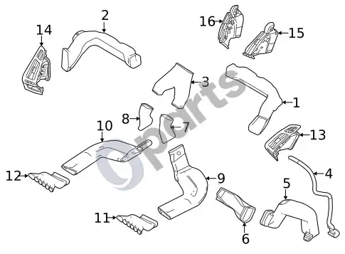 Ford Focus oro kanalai (1) – schema