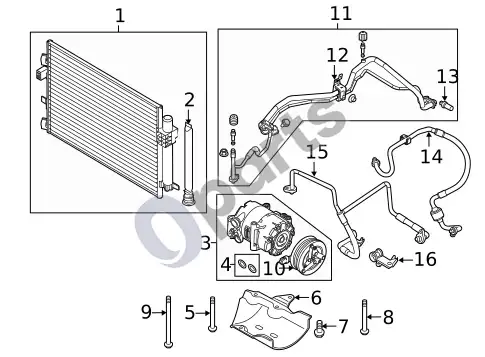 Ford Focus jungikliai ir jutikliai (1) – schema