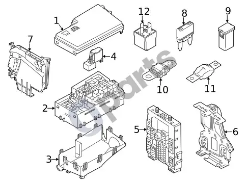 Ford Focus relės – schema
