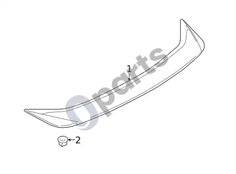 Ford Focus spoileris (1) – schema