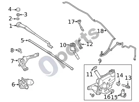 Ford Focus valytuvai – schema