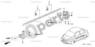 Honda City (2002–2008) Apsauga – schema