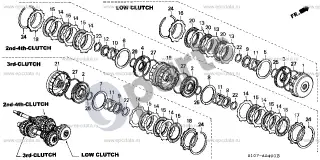 Honda CR-V (1995–2001) Sankaba – schema
