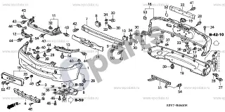 Honda Insight Bamperiai – schema