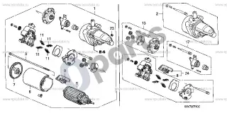 Honda Insight Starteris – schema