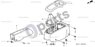 Honda Insight Konsolė – schema