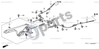 Honda Insight Stovėjimo stabdys – schema