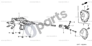 Honda Insight Vairo kolonėlė – schema