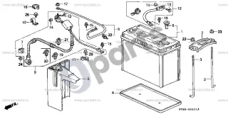 Honda Integra Akumuliatorius – schema