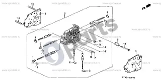 Honda Integra Antrinis korpusas – schema