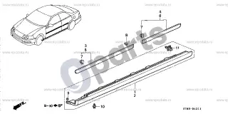 Honda Integra Apsauga – schema