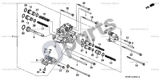 Honda Integra Servo korpusas – schema