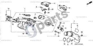 Honda Integra Vairo kolonėlė – schema