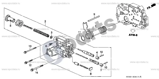 Honda Legend reguliatorius – schema