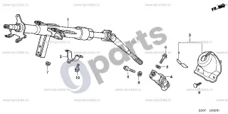 Honda Logo Vairo kolonėlė – schema