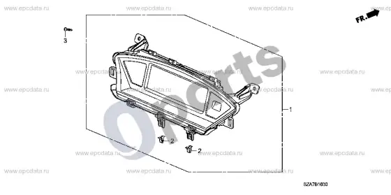 Honda Pilot II centrinis ekranas – schema