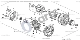 Honda S2000 (1999–2009) Generatorius – schema