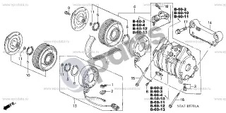 Honda Stream Oro kondicionierius – schema