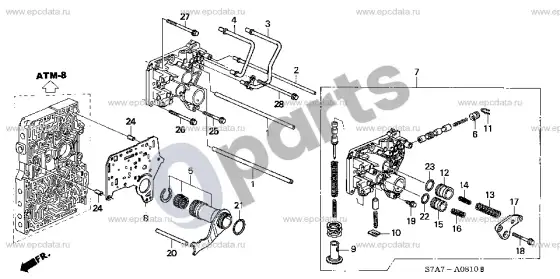 Honda Stream reguliatorius – schema