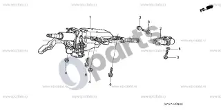 Honda Stream Vairo kolonėlė – schema